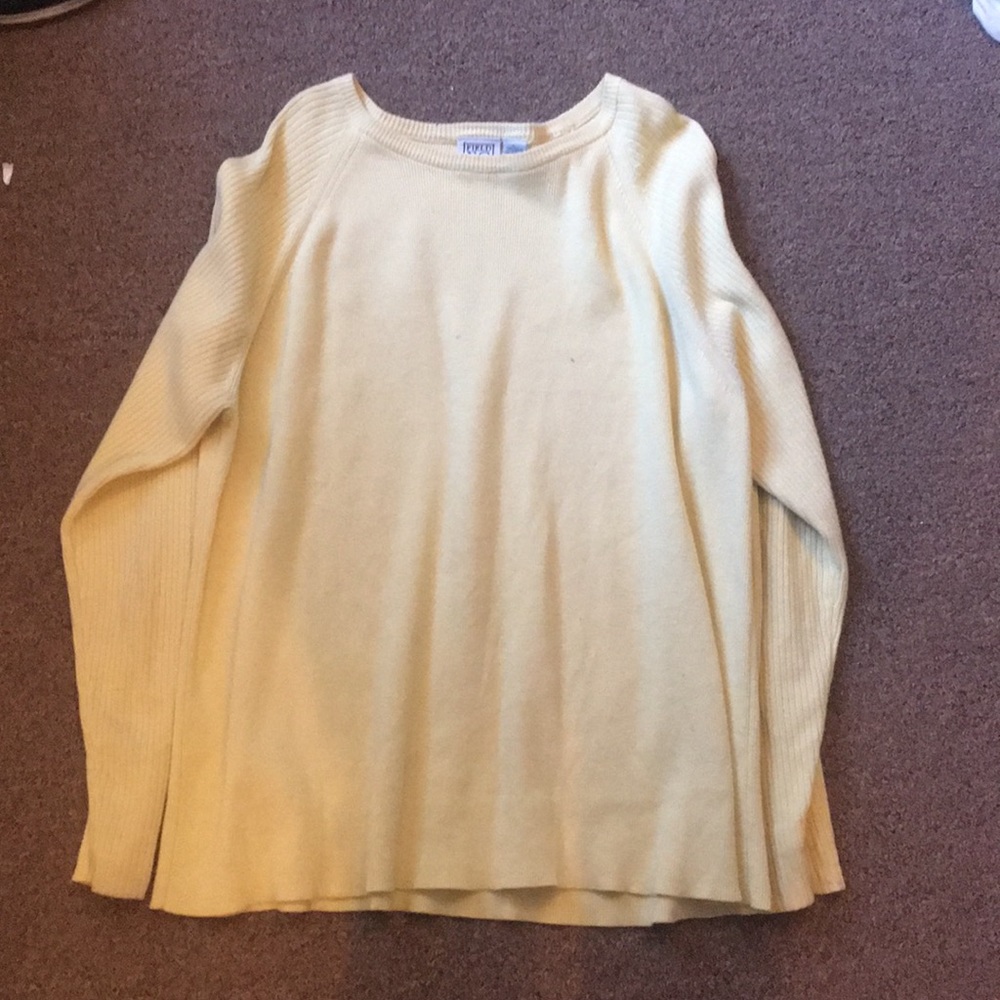 Yellow oversized sweater